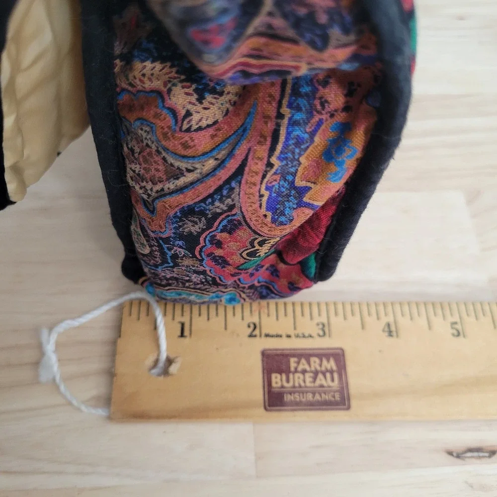 Vintage Diane von Furstenberg Paisley‎ Floral Toiletry Bag Large Cosmetic Pouch